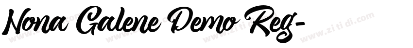 Nona Galene Demo Reg字体转换